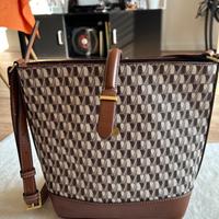 Borsa a tracolla Mango “Ivan” logo marrone – nuova