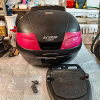 Bauletto Kappa K35 da 35L con luce stop e piastra