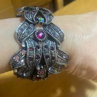 Bracciale rigido con strass