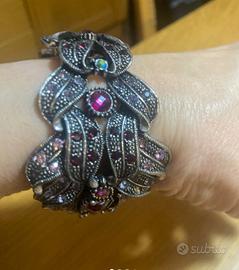 Bracciale rigido con strass