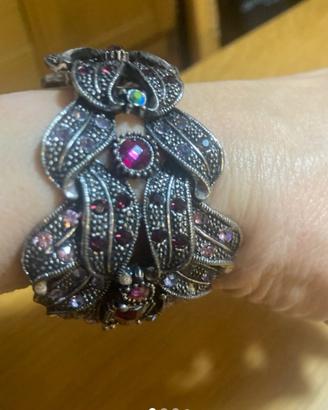Bracciale rigido con strass