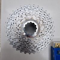 Cassetta 9v deore xt più catena kmc gold ti 9v