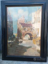 Quadro Achille Bozzato 1930 cm ca 100x70