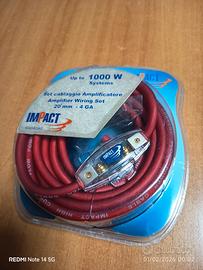 set cavi amplificatore 1000w più altro 