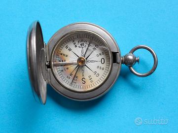 Antica bussola da tasca francese c.1900