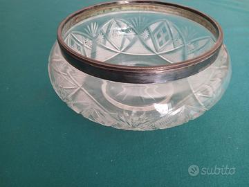 Cristallo e Argento 800, Vintage Vaso.