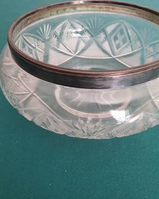Cristallo e Argento 800, Vintage Vaso.