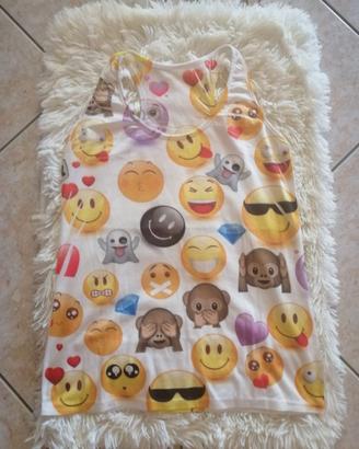 Top donna con emoticons.