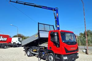 IVECO EUROCARGO 75 80E19 E6 GRU + RIBALTABILE