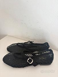 Ballerina nera glitter tg 38 nuova