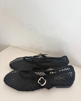 Ballerina nera glitter tg 38 nuova