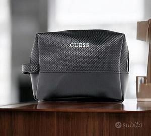 Borsello/Beauty Case Uomo Guess Nero Originale - N