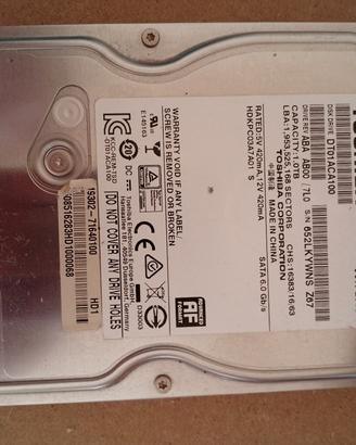 hard disk toschiba 1TB