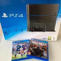PayStation 4 500 GB + controller + 2 giochi