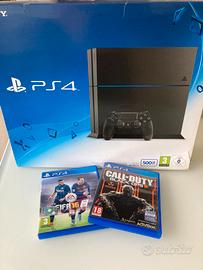 PayStation 4 500 GB + controller + 2 giochi
