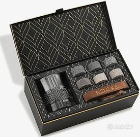 Elegante Set da Whisky "R.O.C.K.S." con Bicchiere