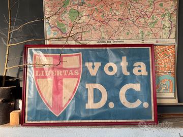 Manifesto DC democrazia cristiana 1958