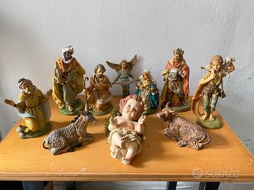 Set completo personaggi presepe 25/30 cm