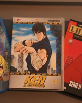 Lotto 3 DVD Ken Il Guerriero, Spongebob, Lupin III
