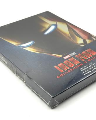 IRON MAN Trilogia 3 Film Blu-ray Steelbook Nuovo