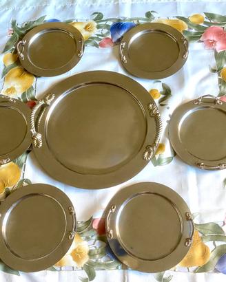 Set di vassoi acciaio Inoxpran, Vintage