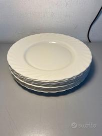 9x Piatti fondi Bormioli Ebro cm. 23 Arcopal Bianc