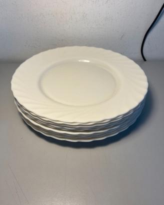 9x Piatti fondi Bormioli Ebro cm. 23 Arcopal Bianc