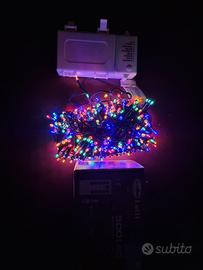 500 luci natalizie led multicolor a batterie