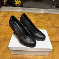 Scarpe semi pelle con tacco