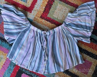 Camicia a righe colorata