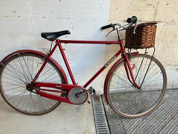 Bici uomo vintage Vicini 28" con cestino in vimini