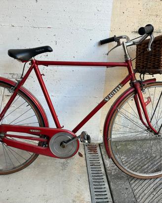 Bici uomo vintage Vicini 28" con cestino in vimini
