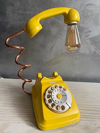 Lampada telefono gialla