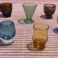 Bicchieri colorati vintage