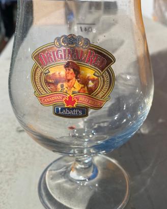 6 bicchieri birra original red labatt’s