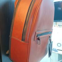 zaino in finta pelle marrone Zara