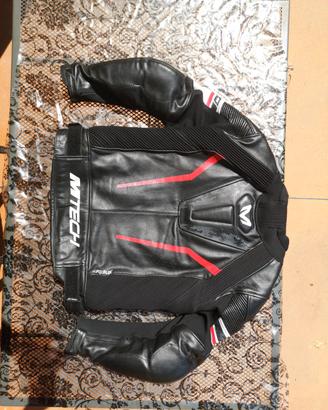 giacca moto 50 mtech uomo in pelle