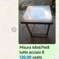 banco da lavoro in acciaio 