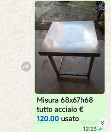 banco da lavoro in acciaio 