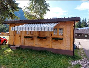 Casetta in legno smontabile e trasportabile 