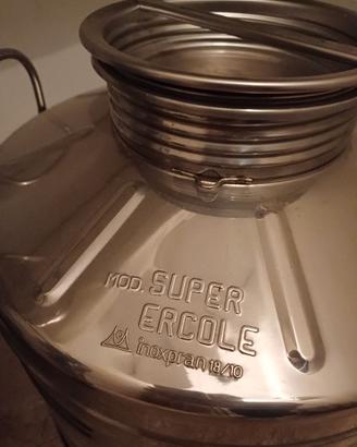 Bidone latta per olio acciaio inox 50 e 30 litri