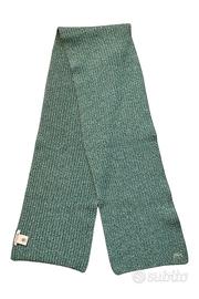Sciarpa Lacoste in lana Merino Extra Fine verde