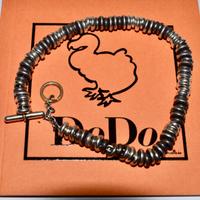 dodo bracciale rondelle argento titanio oro