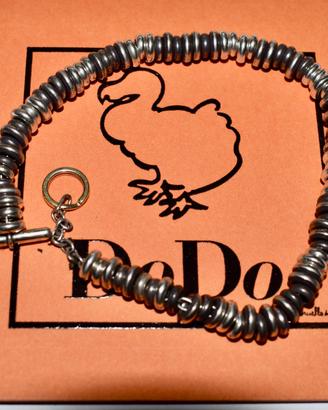 dodo bracciale rondelle argento titanio oro