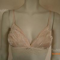 La Perla originale reggiseno rosa raso plissé tg.4