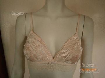 La Perla originale reggiseno rosa raso plissé tg.4