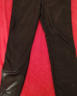 Pantalone ecopelle donna nero