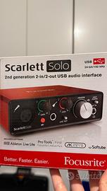 Scheda audio scarlett solo 2 gen