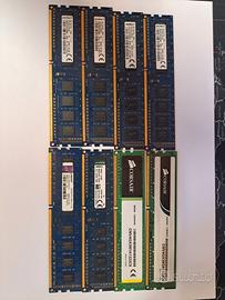 Lotto SIM DDR3 4Gb 8 pezzi