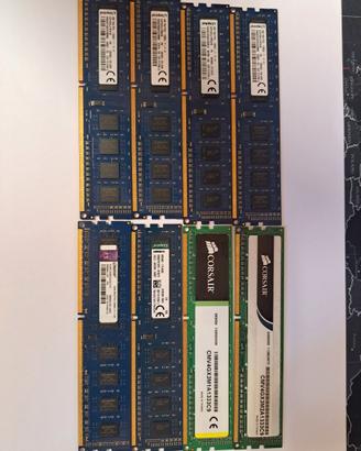 Lotto SIM DDR3 4Gb 8 pezzi